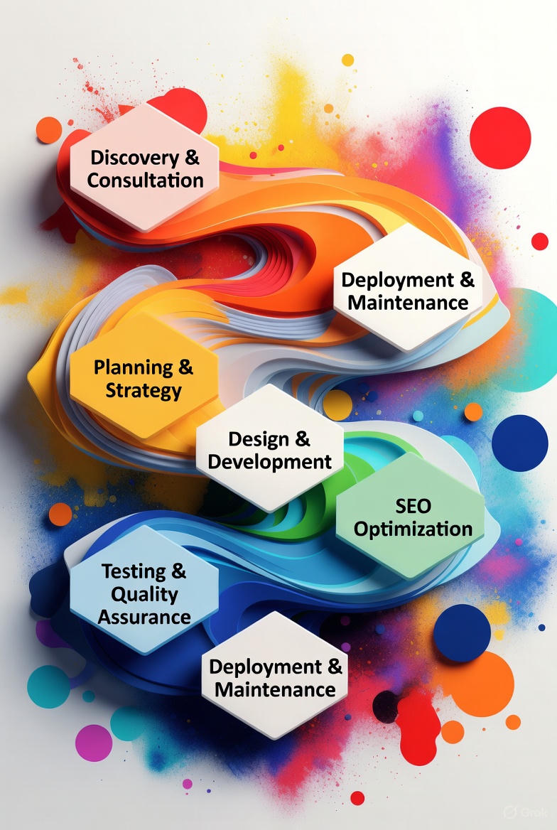 Software Development Workflow Illustration